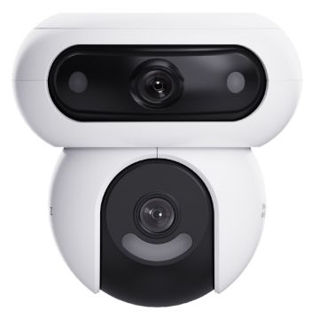 EZVIZ H90 Dual 2K+ Outdoor PTZ Wi-Fi Camera with 4MP + 4MP Dual Lens, AI People and Vehicle Tracking, 360° Panoramic View