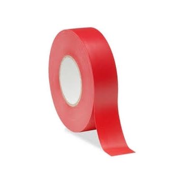 Red PVC Self-extinguishing Insulating Tape 0.13x19mm 25m FAEG - FG27193