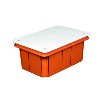 Recessed wall junction box 153x98x70 with cover and screws IP40 FAEG FG10211