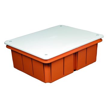 Flush-mounted junction box 198x153x70mm with cover and fixing screws IP40 FAEG - FG10214