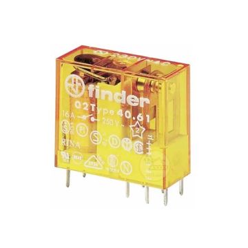Mini Relay Finder Type 40.61 for PCB 1 plug-in exchange 16A coil 12V AC alternating 406180120000
