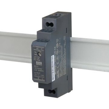 MeanWell HDR-15-24 Ultra Slim Power Supply Step Shape DIN Rail Single Output 15.2W 24V 0.63A