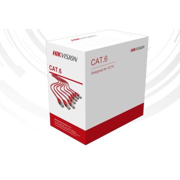 HIKVISION Cat6 U/UTP 100% Pure Copper 24AWG Gray LAN Network Cable DS-1LN6UZC0 305m roll