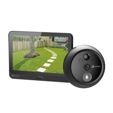 EZVIZ HP4 Smart Wi-Fi Video Doorbell with 1080p HD Video 155° Wide-Angle Two-Way Audio 4.3" Screen SD Card Slot Smartphone Control