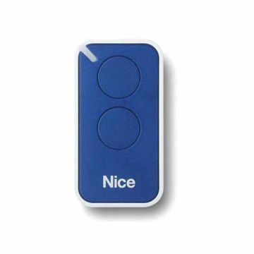 Miniaturized transmitter for gate 433Mhz 2Ch NiceEra Inti Blue