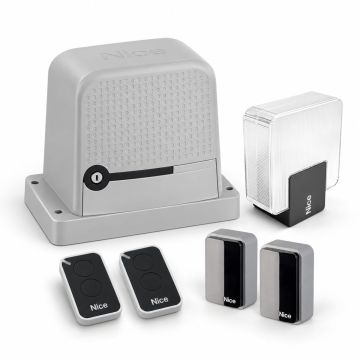 Nice RoboKit 1500 Sliding Gate Automation 230V up to 1500 kg with Photocells and Flashing Light RO1500KCE