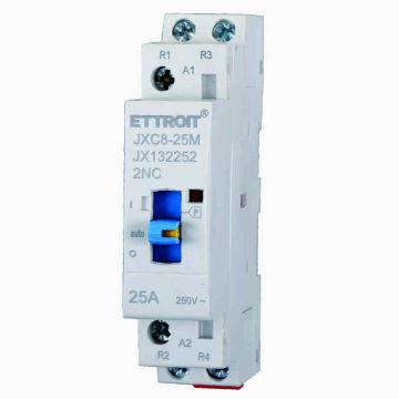 ETTROIT JX132252 Household AC Contactor 2P 25A 220v 2NC 50hz DIN Rail with Manual Control Switch