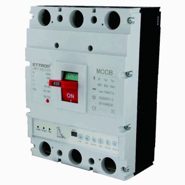 ETTROIT 3P Automatic Molded Case Circuit Breaker with Adjustable Range 400-630A, 50kA (Model JX14340630)