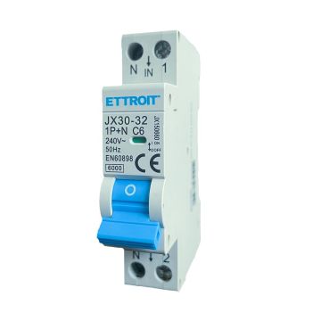 ETTROIT Magnetothermal Switch 1P+N 6A 220V 6KA JX150660