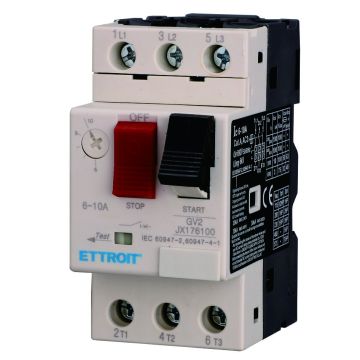 ETTROIT Adjustable Thermomagnetic Motor Protector 6–10A Three-Phase GV2 Motor Protection - JX176100