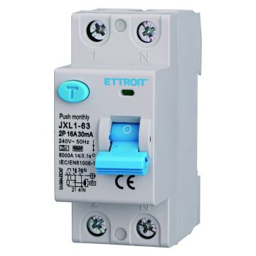 ETTROIT Pure Differential Circuit Breaker 2P 16A 30mA 220V-6KA Curve F - JX3216610