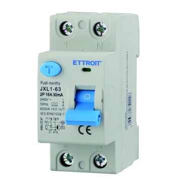 ETTROIT JX321664 Pure Differential Switch 2P 16A 30mA 220V-6KA CLASS A