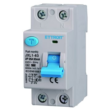 ETTROIT Pure Differential Circuit Breaker 2P 25A 30mA 220V-6KA Curve F - JX3225610
