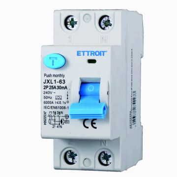 ETTROIT JX322564 Pure Differential Switch 2P 25A 30mA 220V-6KA CLASS A