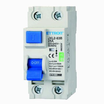 ETTROIT JX322569 Pure Differential Magnetothermic 2P 25A 30mA CURVE B 6KA AC/DC 220V