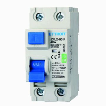ETTROIT JX324069 Pure Differential Magnetothermic 2P 40A 30mA CURVE B 6KA AC/DC 220V