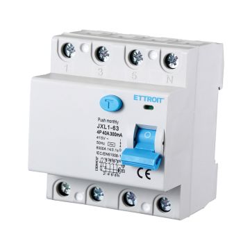 ETTROIT Pure earth leakage circuit breaker 4P 40A 300mA 380V-6KA - JX344063