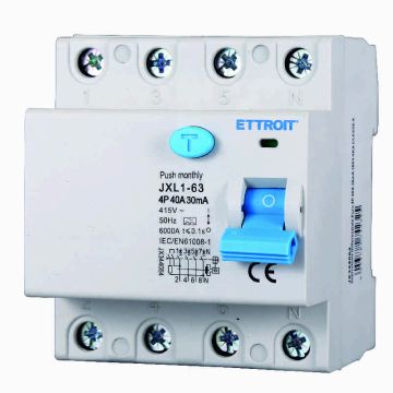 ETTROIT JX344064 Pure Differential Switch 4P 40A 30mA 380V-6KA CLASS A