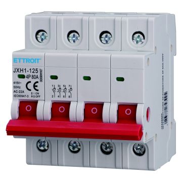 ETTROIT DIN Rail Mount Switch Disconnector 4P 80A 415V - JX448000