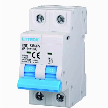 DC circuit breaker for PV systems 2P 16 A 6 kA 500 V DC ETTROIT JX6216