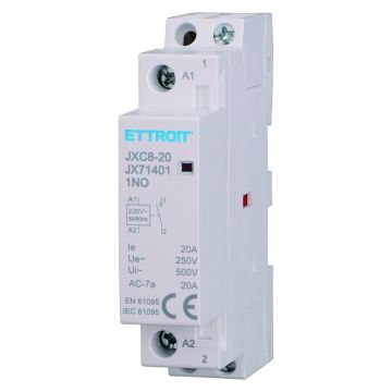ETTROIT Modular Contactor DIN AC 2P 220V 20A 1 Contact NO 1NO - JX71401