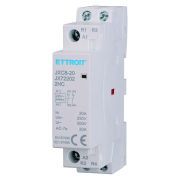 ETTROIT Modular Contactor DIN AC 2P 220V 20A 2 NC Contacts 2NC - JX72202