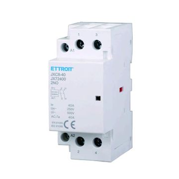 ETTROIT Modular Contactor DIN 2P AC 220V 40A 2 Contacts NO 2NO - JX72400
