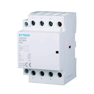 ETTROIT Modular Contactor DIN AC 3P 220V 63A 3 Contacts NO - JX73630