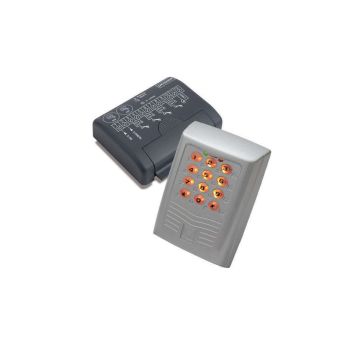 Cardin DKS1000 backlit aluminum keypad kit + 4ch gate automation decoder interface