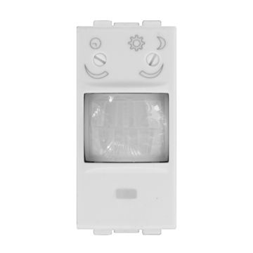 ETTROIT Motion Sensor 1 Module White with Time/Lux Adjustment Compatible with BTicino Living – SKU LB1800