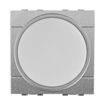 ETTROIT LED Step Light 2 Modules 220V 4000K with ON/OFF Click Switch Compatible with Bticino Living Grey – LG0322