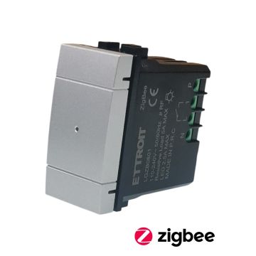 ETTROIT Smart ZigBee Tuya 230V Grey Diverter Switch Compatible with BTicino Living - LGZB0801