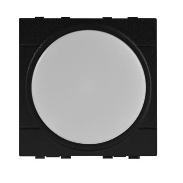 ETTROIT LED Step Light 2 Modules 220V 4000K with ON/OFF Click Switch Compatible with Bticino Living Black – LN0322