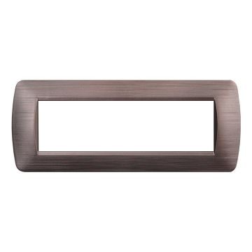 ETTROIT Plastic Plate 7P Satin Bronze Color Compatible With Bticino Living Light - LN85710