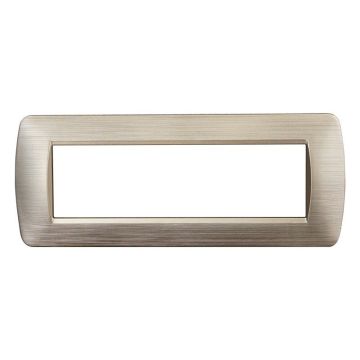 ETTROIT 7P Plate Satin Gold Color Compatible With Bticino Living Light LN85711