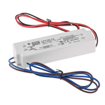 Meanwell LPV-35-12 Single Output Switching Power Supply 12V 36W 3A Waterproof IP67