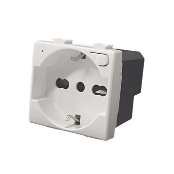 ETTROIT Italian Schuko Smart WiFi TUYA 16A Socket with Consumption Meter Compatible with Bticino Matix - MTWF2102