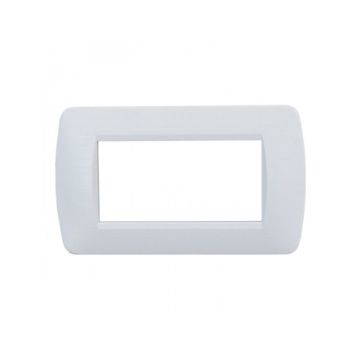 ETTROIT 4-seater plate space series white satin plastic compatible with Living light LN85401