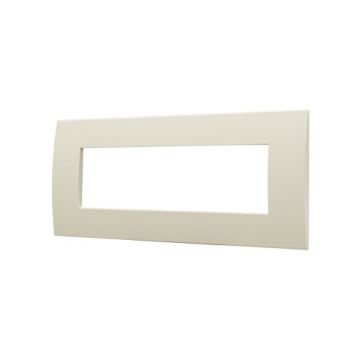 ETTROIT 7P Plastic Plate Venus Series Sand Color Compatible With Vimar Arke - VA83709