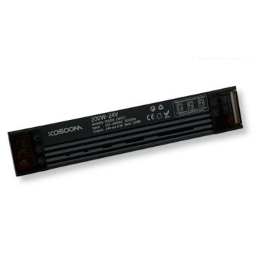 Kosoom Mini Dimmable LED Power Supply 24V DC 200W Slim IP20 SA27