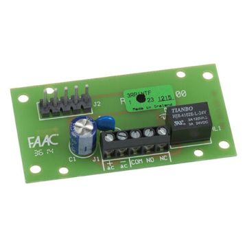 FAAC 787725 RP relay interface card for 5-pin plug-in receivers