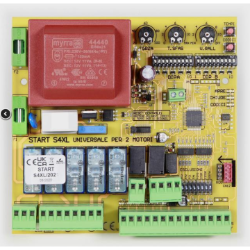 230V single-phase universal control unit for 1 or 2 gate automation motors START-S4XL