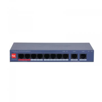 Dahua CS4010-8ET2GT-110 10 Port Cloud Managed Switch with 8 PoE 110W, 2 Gigabit Uplink, Hi-PoE 90W and VLAN