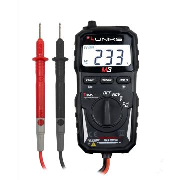 UNIKS M3 - Pocket Multimeter TRMS with Autorange