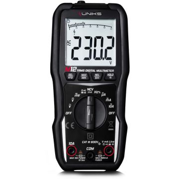UNIKS M12 – Compact Digital Multimeter TRMS 600 V/10 A, Cat III