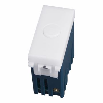 ETTROIT LED Step Light 1 Module 220V 6000K with Front Click ON/OFF Switch Compatible with Vimar Arké Black Color – SKU VA0301