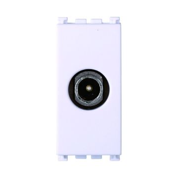 ETTROIT Male TV connector, white color, compatible with Vimar Arke VA2250B