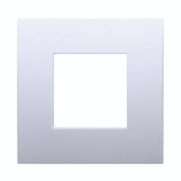 ETTROIT VA83201 2-Module White Plastic Plate Venus Series Compatible with Vimar Arkè