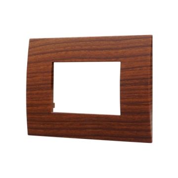 ETTROIT VA83303 Venus Series 3P Plastic Plate, Root Color, Compatible With Vimar Arke