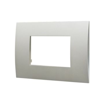ETTROIT Plastic Plate 3P Venus Series Silver Color Compatible With Vimar Arke VA83306